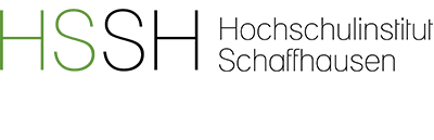 A logo for hssh hochschulinstitut schaffhausen